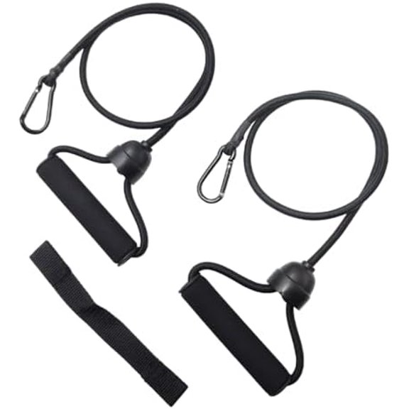1 Pair Stepper Resistance Bands with Handles & Connecting Strap Workout & Exercise Bands for Strength Training, Muscle Toning, Home Gym Fitness Equipment$$Sport & Recreation Other