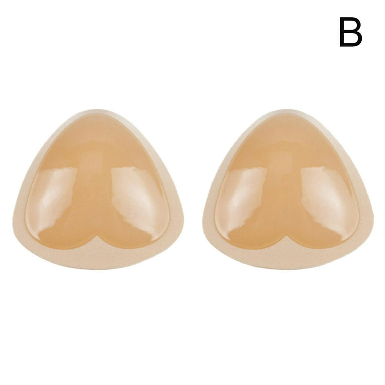 1 Pair Stick On Adhesive Push Up Silicone Gel Bra Fillets Enhancers Breast  Pads Inserts V9T8