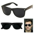 1 Pair Sunglasses Black Classic Frame Sun Shades Glasses Dark Lens UV