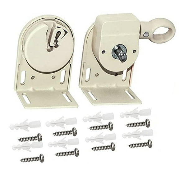 1 Pair Sunshade Shade Replacement Parts, Mounting Brackets Enhanced Beige Black