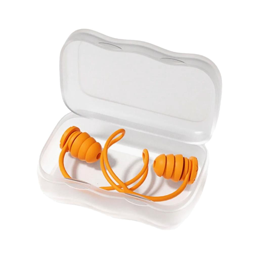 1 Pair Swimming Ear Plugs Reusing Silicone Swimmer Earplugs Ears ...