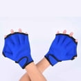 thumbnail image 1 of 1 Pair Swimming Webbed Gloves Diving Gloves Training Gloves Aquatic Fitness Paddles Water Resistance Diving Hand Web for Men, Women, Scuba Diving, Snorkeling, Spear Fishing, 1 of 7