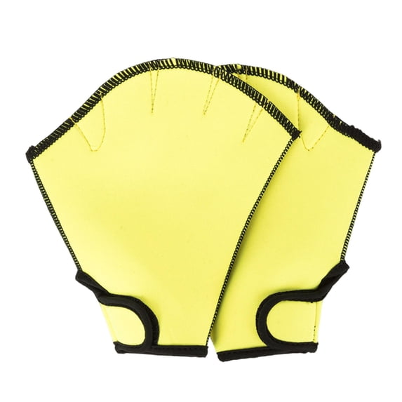 1 Pair Swimming Webbed Gloves Water Resistance Training Men Women Beginner Aquatic Fitness Diving Swim Hand Fins Paddles Swimmer Gear