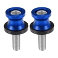 thumbnail image 1 of Unique Bargains 1 Pair Swingarm Spools, CNC Swing Arm Spools Slider Stand Universal for Motorcycle Durable Aluminum Alloy Blue 10mm, 1 of 7