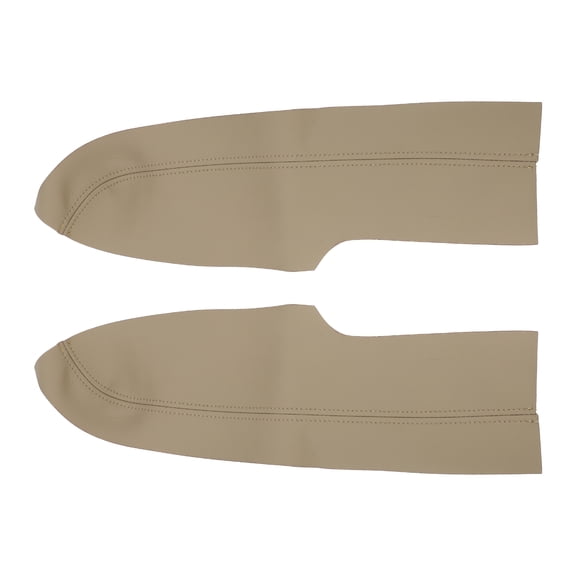 1 Pair Synthetic Leather Car Auto Front Door Panels Armrest Cover Beige for 2006-2011 Honda Civic Sedan