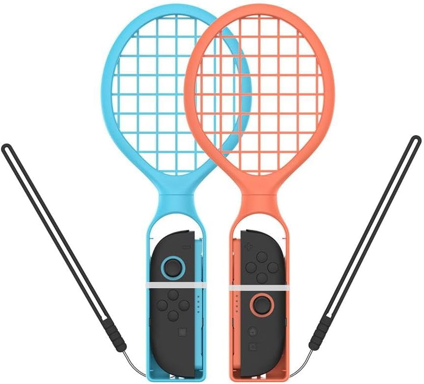 1 Pair Tennis Racket for Switch 2, Switch OLED JoyCon, Motion Gaming ...