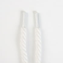 1 Pair Thick Rope Shoe Laces Strings, 7mm Round Cotton Thick Braided Shoelaces Replacement Laces for Sneakers - 47 inch / 120CM