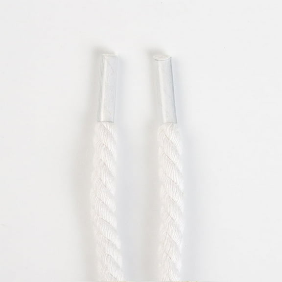 1 Pair Thick Rope Shoe Laces Strings, 7mm Round Cotton Thick Braided Shoelaces Replacement Laces for Sneakers - 47 inch / 120CM