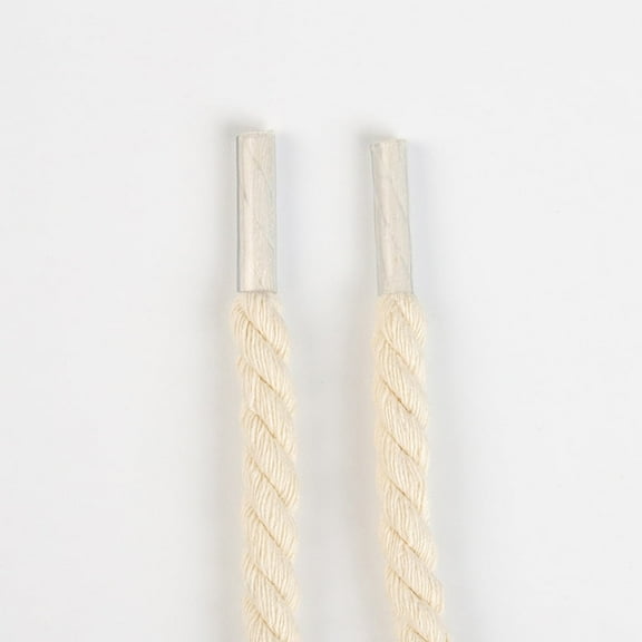 1 Pair Thick Rope Shoe Laces Strings, 7mm Round Cotton Thick Braided Shoelaces Replacement Laces for Sneakers - 47 inch / 120CM