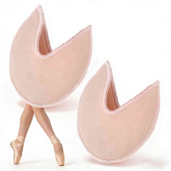 1 Pair Toe Pouches Pads, Washable Dance Shoe Toe Pads Slipfor High Heels for Women and Girls(Beige)