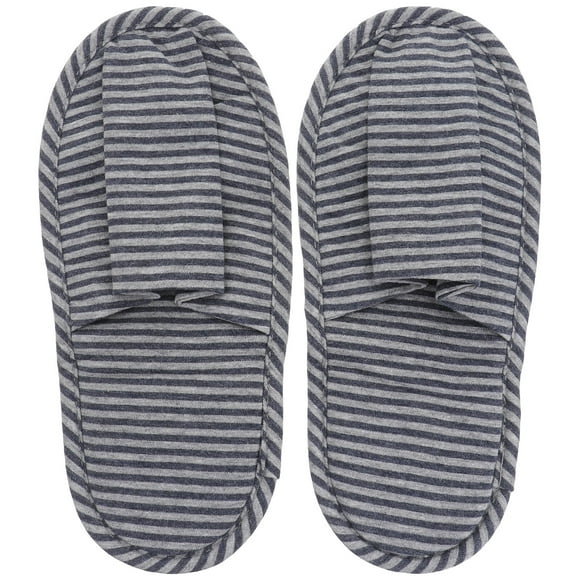 1 Pair Travel Slippers Portable Folding Slippers Indoor Cotton Slippers with Bag