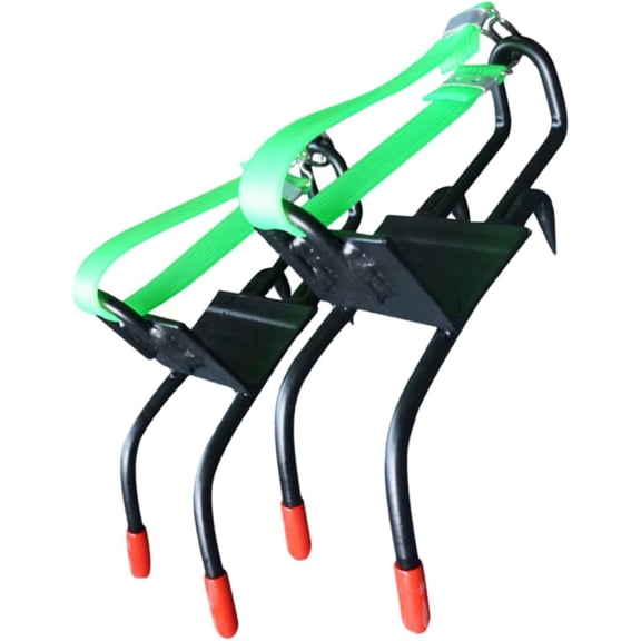 1 Pair Tree Climbing Spikes Set with Safety Belt & Hook, Heavy Duty 45 Steel Climbing Gaffs for Pole Climbing, Adjustable Tree Climbing Gear for Arborist Logging Fruit Picking