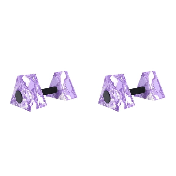1 Pair Triangle Water Aerobic Dumbbells 10.63 Inch for Pool Resistance, Water Fitness Exercise Equipment for Weight Loss, Triangular Aquatic Foam Weights, Water Fitness, Purple