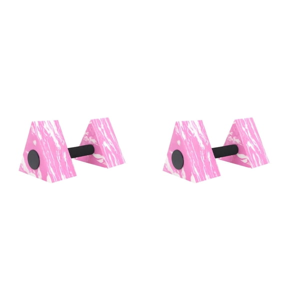 1 Pair Triangle Water Aerobic Dumbbells 10.63 Inch for Pool Resistance, Water Fitness Exercise Equipment for Weight Loss, Triangular Aquatic Foam Weights, Water Fitness, Pink