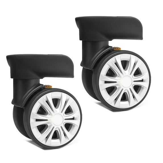 1 Pair Trolley Caster Suitcase Replacement Parts Luggage Box Wheels 360 Degree Spinner Repairing Kit Heavy Duty Wheels