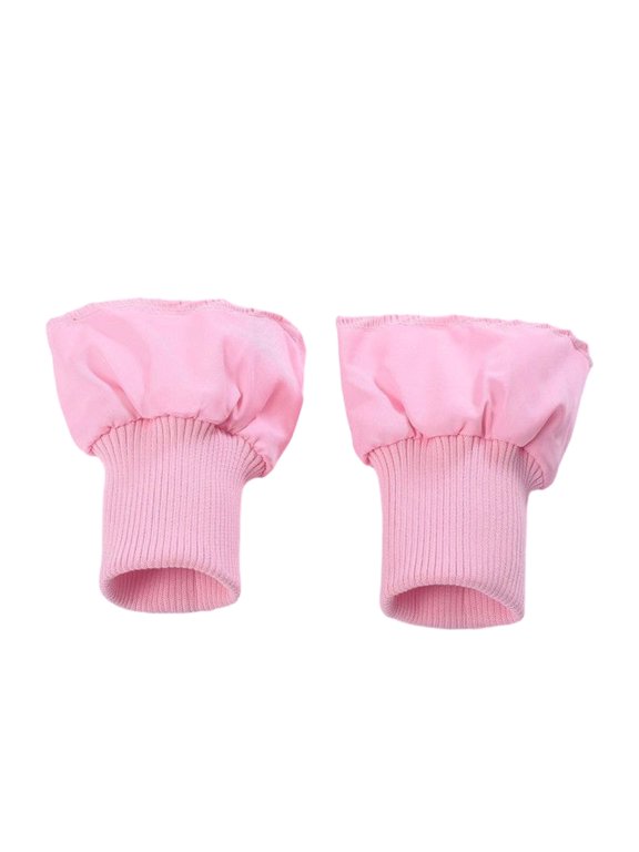 1 Pair Tubular Knit Stretchy Ribbing Cuffs, Thick Elastic Ribbed Replacement Material for Padded Jacket, Coat, and Sweatshirt Sleeves, Self Sewing DIY Repair Kit for Windproof Puffer Jackets