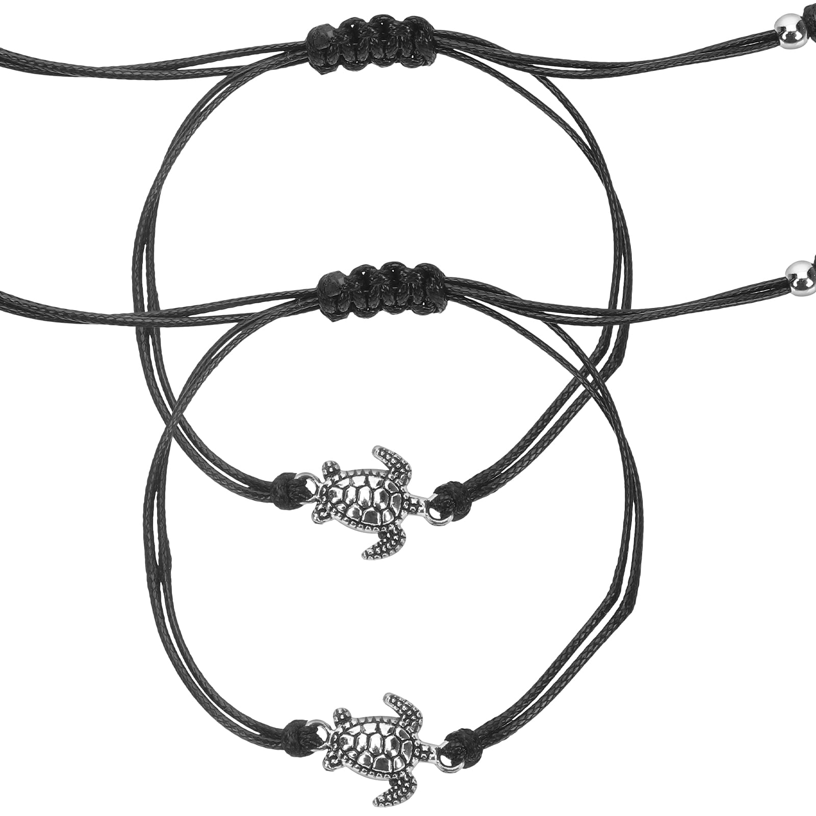 Fablinks 12 Adjustable Rope Bracelets for Women and Men, Round
