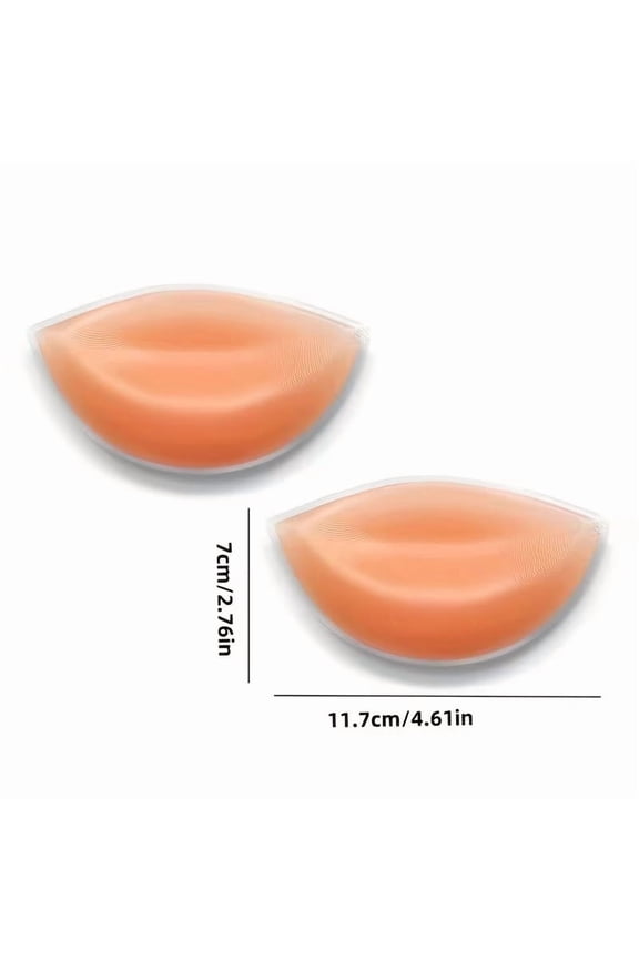 1 Pair Ultra-Soft Silicone Breast Pads - Non-Slip Adhesive Gel Push-Up Enhancers for All-Day Comfort and Natural Lift