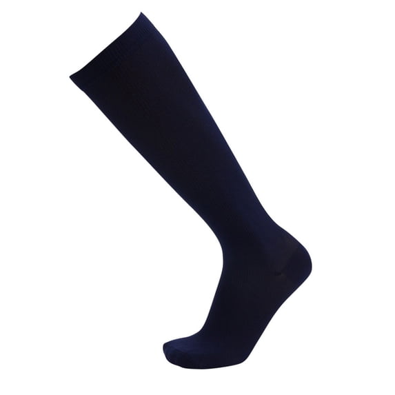 1 Pair Unisex Compression Long Socks – Pure Color Leg Socks for Women & Men, Comfortable Fit with Supportive Design,Blue,L,Dailypoc,compression socks for women