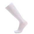 thumbnail image 1 of 1 Pair Unisex Compression Long Socks – Pure Color Leg Socks for Women & Men, Comfortable Fit with Supportive Design,White,S,Dailypoc,compression socks for women, 1 of 2