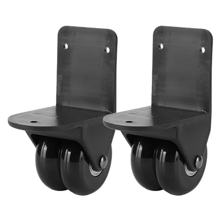1 Pair Universal Double Row Roller DIY Wear Resistant Kits Directional Luggage Wheels Mute Replacement Parts for Office Outdoor