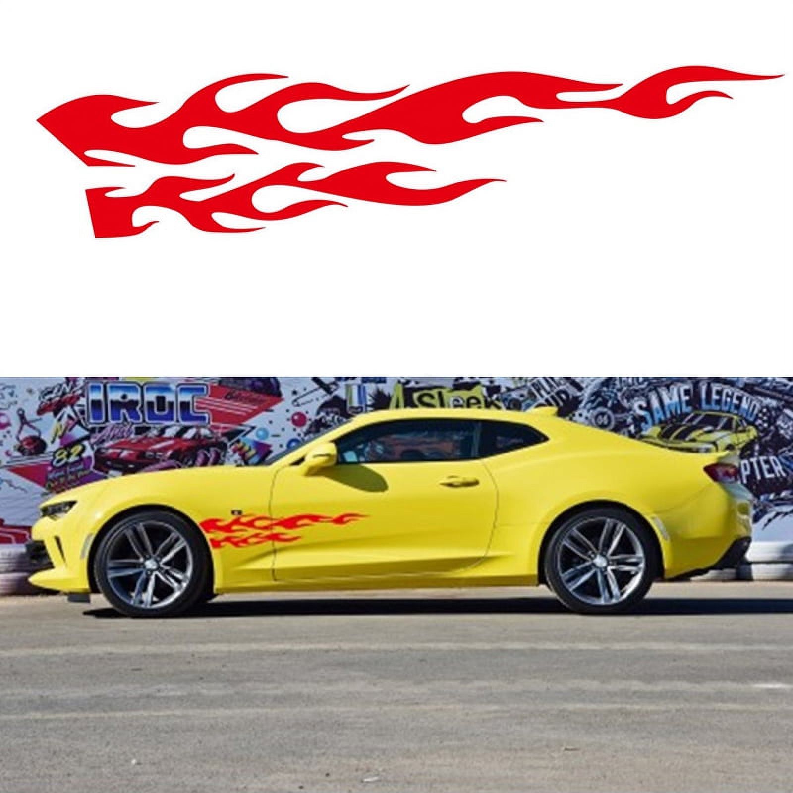 1 Pair Universal Flame Pattern Graphic Car Truck Body Decal Sticker