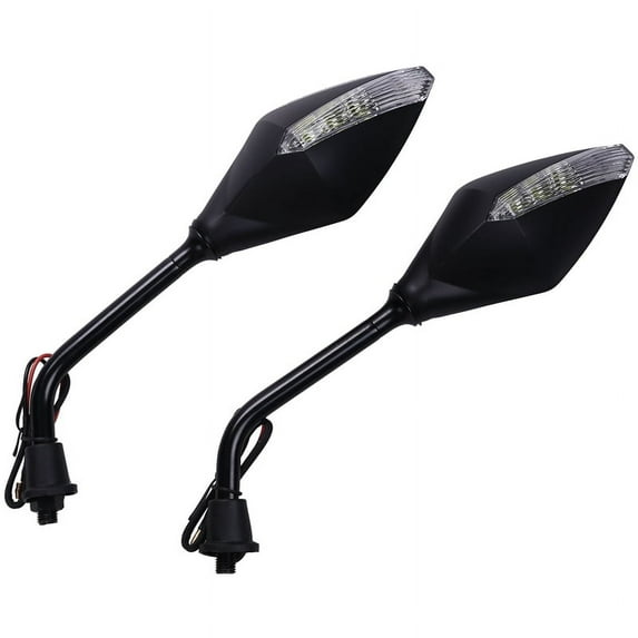 1 Pair Universal Motorcycle Led Turn Signals 5 Colors Available Rearview Mirrors Scooter Indicator Mirror