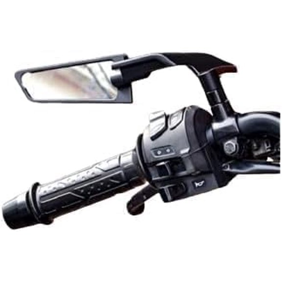 1 Pair Universal Motorcycle Side Rear View Mirror Adjustable Handlebar Design for Improved Visibility, Safety, and Compatibility with Most Motorcycles & Bikes