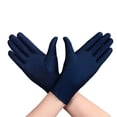 thumbnail image 1 of 1 Pair Unsiex Winter Gloves Five Fingers Solid Color Elastic Anti slip Sun Breathable Soft Stage Performance Auction Ritual Girl Gloves Fall Spring Gloves, 1 of 7