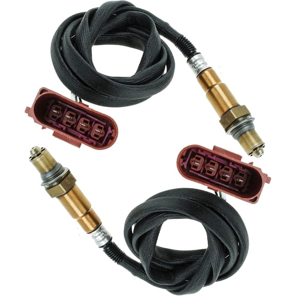 1 Pair Upstream and Downstream O2 Oxygen Sensors Replacement for Vw Passat 2001-2000,Cabrio 2002-2000,for 2000 Audi A4,A4 Quattro,Tt Quattro,Replaces#234-4874 75-2920 SG890,Set of 2pcs