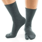 1 Pair - V-Toe Flip Flop Tabi Socks - Grey Solid Casual by V-Toe Socks, Inc