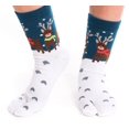 thumbnail image 1 of 1 Pair - V-Toe Flip Flop Tabi Socks - Reindeer Pattern by V-Toe Socks, Inc, 1 of 3