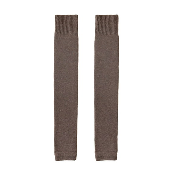 1 Pair Velvet Knee Socks Warmth Protection Thick Autumn Lady Wear-resistant Over-the-Knee Sleeves for Cold Winter