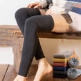 thumbnail image 1 of 1 Pair Velvet Knee Socks Warmth Protection Thick Lady Over-the-Knee Sleeves, 1 of 7