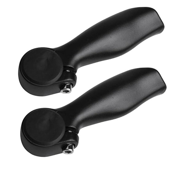 1 Pair Vice Handlebars Mountain Bike Deputy Handle Bar for Outdoor Mountain Bike (Black)