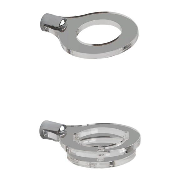 1 Pair Wall Display Lightsaber Holder Bracket Hanger Acrylic Material Storage for Collectors Martial Arts Enthusiasts