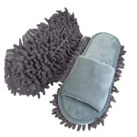 1 Pair Washable Microfiber Dust Mop Slippers Lazy Quick Cleaning Floor Cleaning Slipper Tools Bathroom Shoes Cleanning