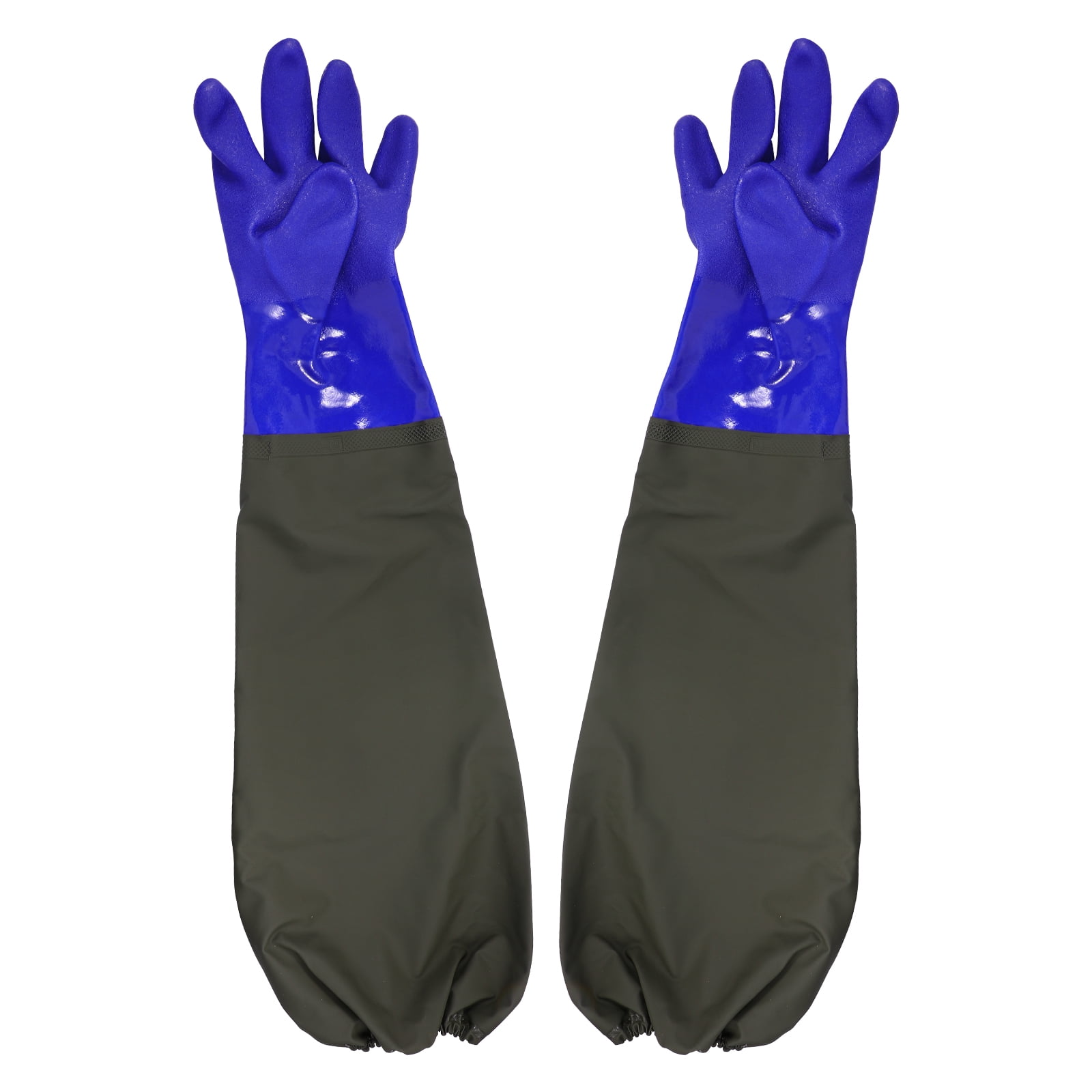 1 Pair Waterproof Aquarium Gloves Long Rubber Gloves Fish Tank Water Change  Gloves Cleaning Gloves