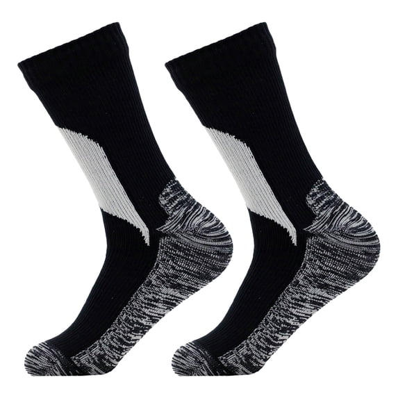 1 Pair Waterproof Socks Elastic Breathable Mid Tube Soft Socks Foot Windproof Winter Hiking Wading Riding Skiing Socks for Outdoor Sports