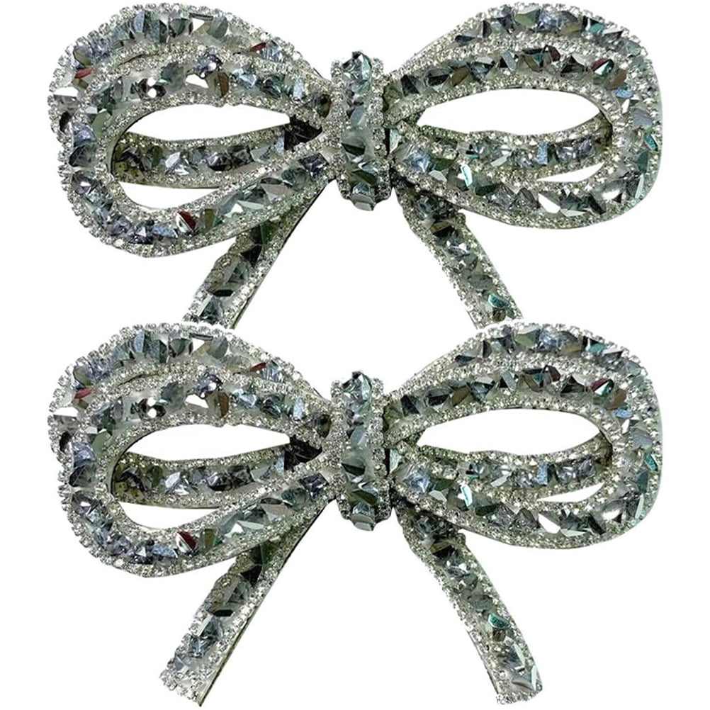 A-MONIES 2PC Rhinestone Shoe Clips, Shoe Clips for Women Dress Shoes, Bow  Heels Accessories for Wedding Prom Party