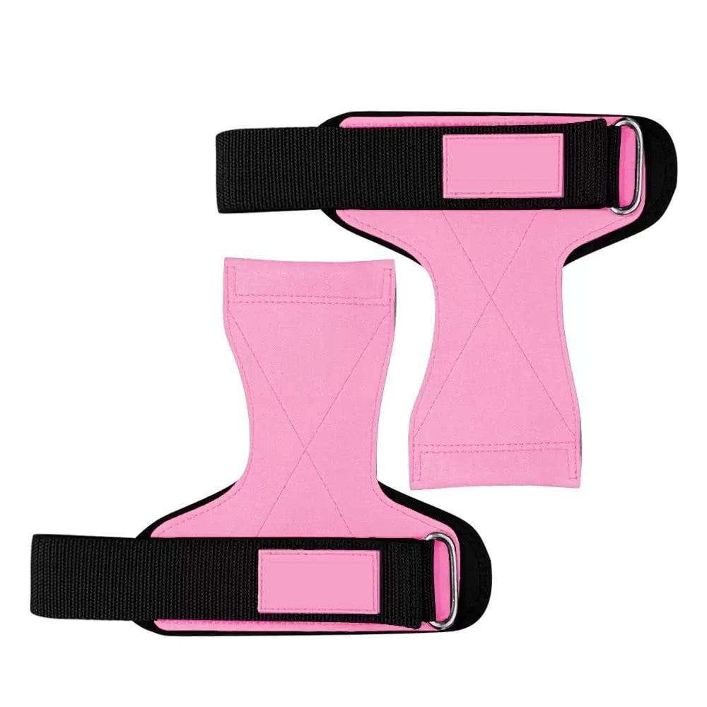 1 Pair Weight Lifting Wrist Strap, Double Layer Leather Wrist Strap for Deadlift and Powerlifting, Adjustable Neoprene Padded Wrist Wraps, for Men & Women,
