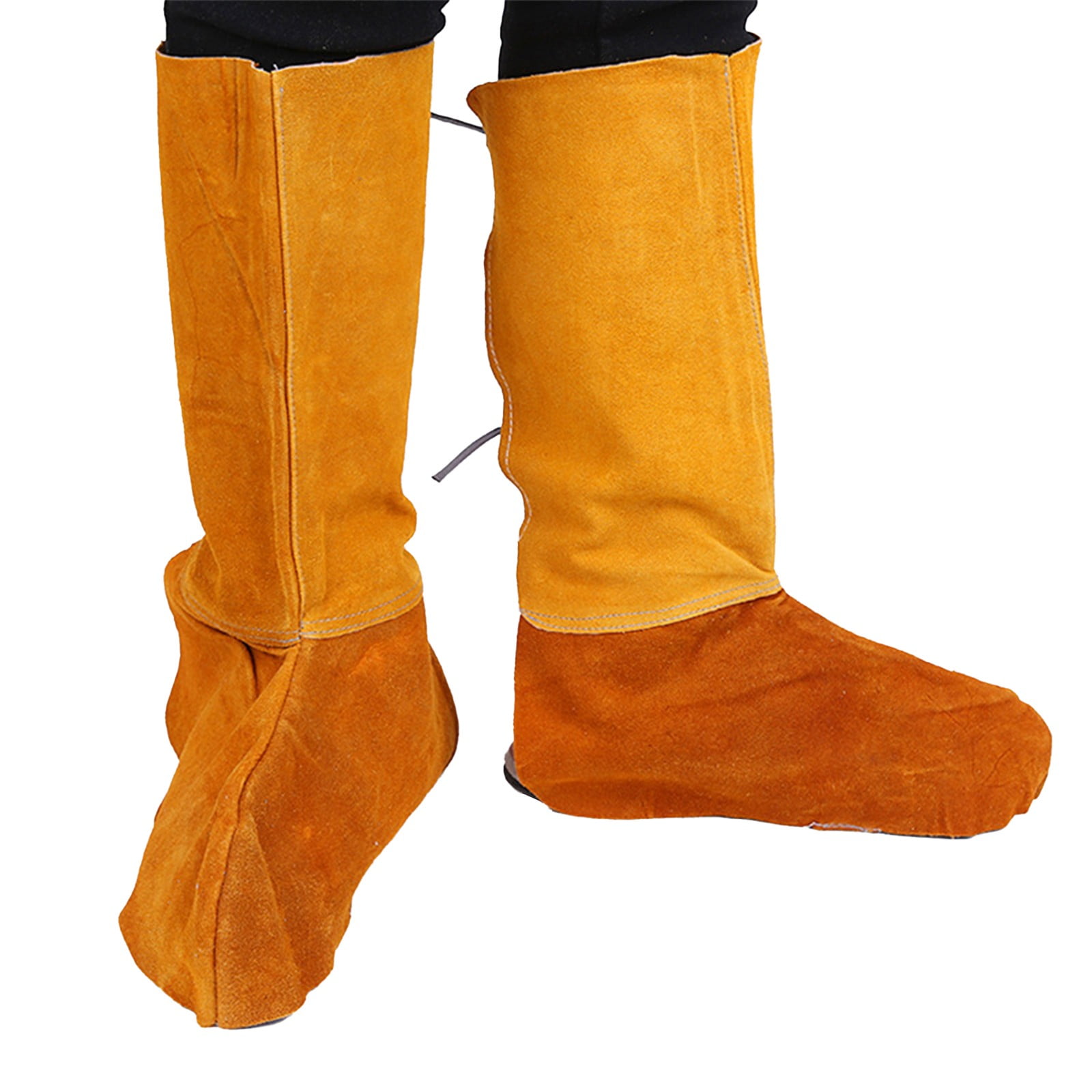 1 Pair Welding Shoe Covers Leather Welding Shoes Flame Retardant Boot Covers Walmart