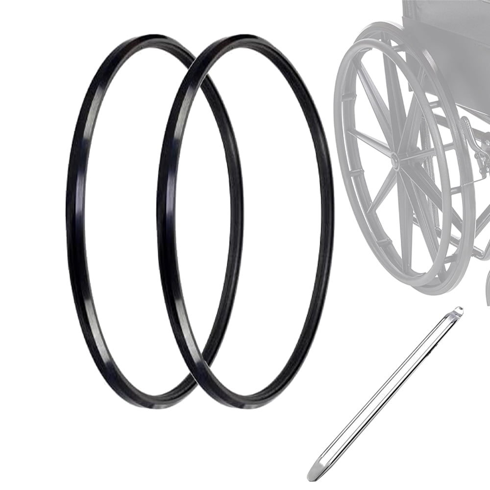 1 Pair Wheelchair Rear Wheel Replacement Tire Wheelchair Tire 24 X 1-pair-wheelchair-rear-wheel-replacement-tire-wheelchair-tire-24-x