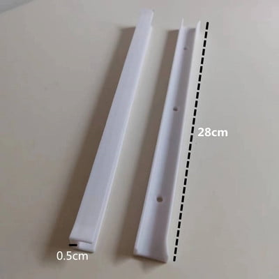 1 Pair White 28cm Plastic Drawer Slides Side Mounted Full Extension ...