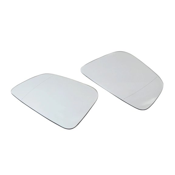 1 Pair White Car Rearview Mirror Glass Replacement Reversing Mirror Lens For BMW 3 5 6 7 8 Series 51167445413 51167445414