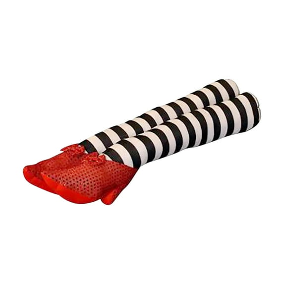 1 Pair Wicked Witch Legs Prop, Halloween Witch Prop Craft, Novelty Witch Legs, Halloween Decorations for Halloween Door Party Decor Supplies