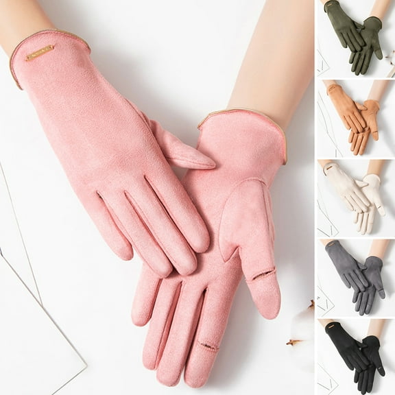 1 Pair Winter Gloves for Women Cold Weather Touch Screen Gloves in Winter Women Girls Thermal Soft Lining Running Cycling Glove Running Driving Cycling