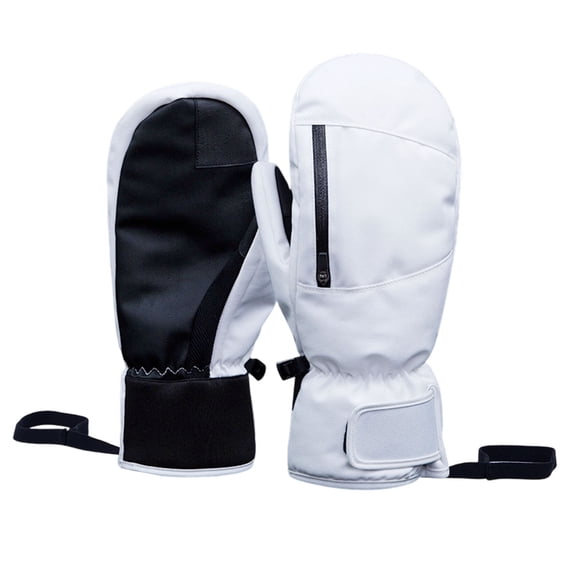 1 Pair Winter Mittens for Women Men Waterproof Insulated, Snowboarding Snow Gloves Mittens for Cold Weather, Warm Outdoor Sports Hand Protection for Snow Activities
