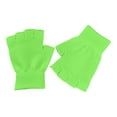 thumbnail image 1 of 1 Pair Winter Warm Fingerless Gloves Green One Size, 1 of 3