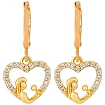 Mian 1 Pair Women Earrings Mother's Day Dangle Earrings Personalized Earrings Ear Jewelries